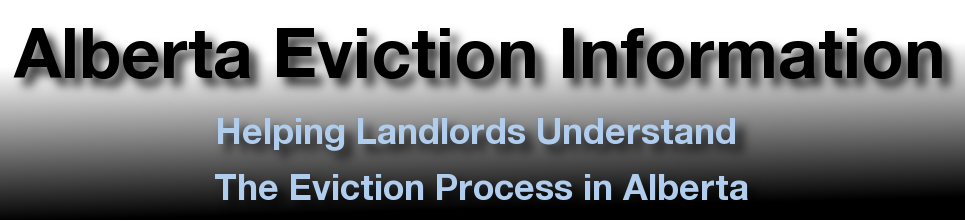 Alberta Eviction Process Information Site